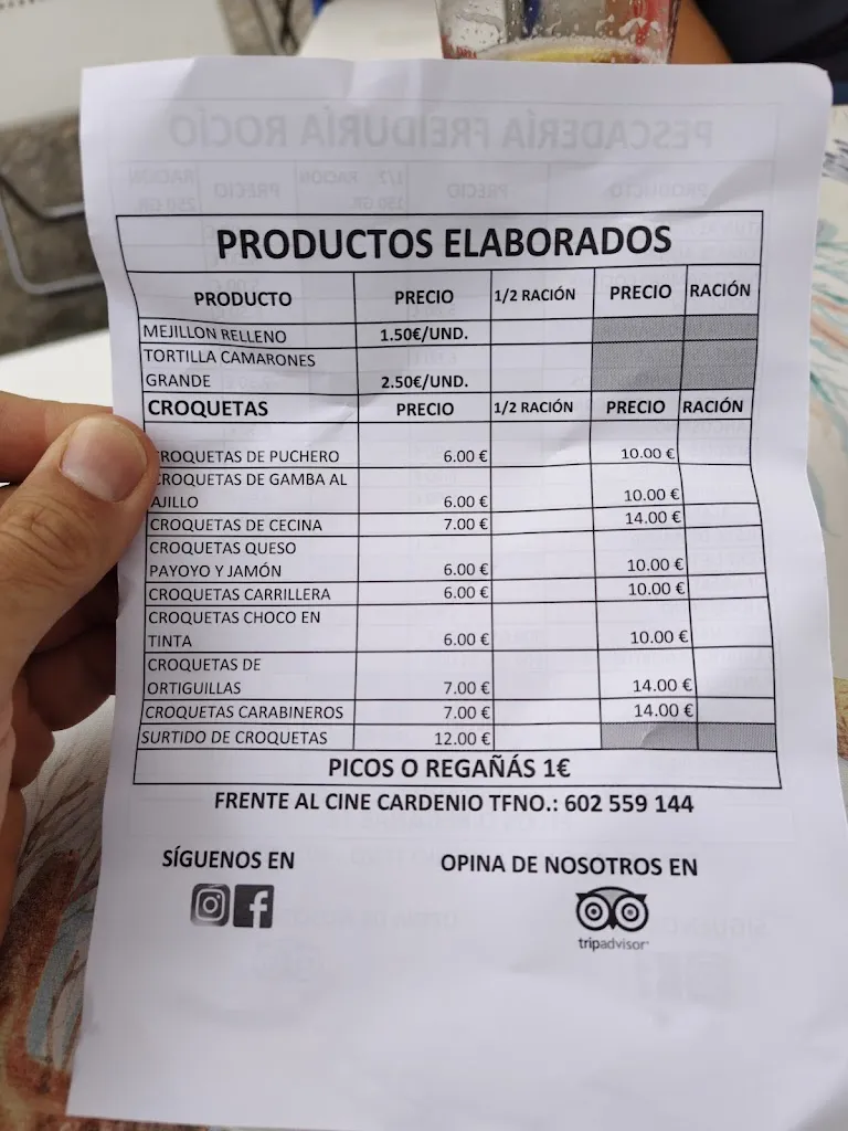 Menu_Freiduría Rocío Bar Pescadería_Ayamonte_image_3