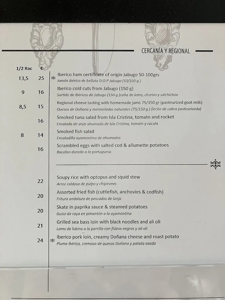 Menu_Restaurante Parador de Ayamonte at Parador de Ayamonte Hotel_Ayamonte_image_1