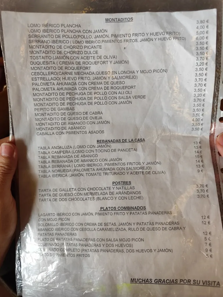 Menu_Taberna Rincón de Juan 🌞_Aracena_image_4