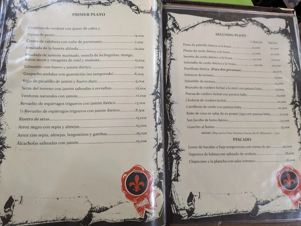 Menu_RESTAURANTE LA SERRANA BOZQUEZ ROMERO SL_Aracena_image_1