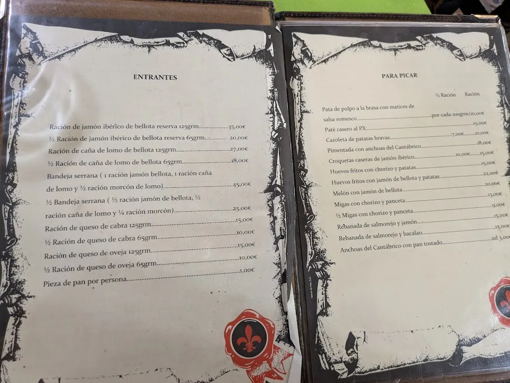 Menu_RESTAURANTE LA SERRANA BOZQUEZ ROMERO SL_Aracena_image_3