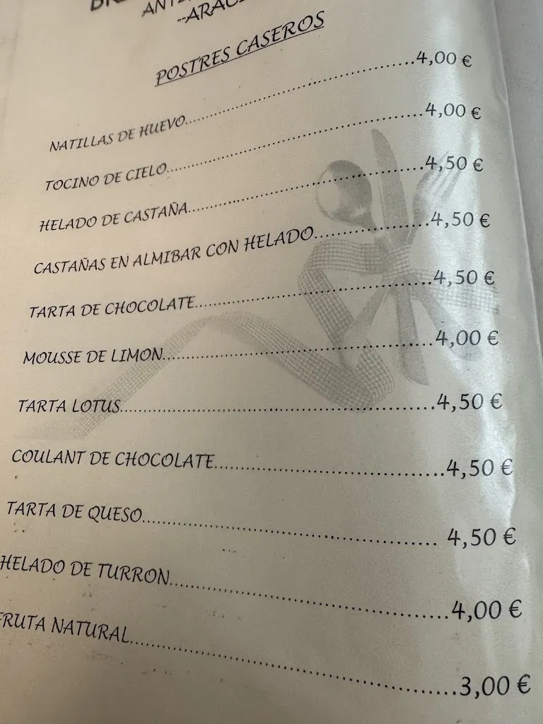Menu_Restaurante José Vicente (J.M. Brioso)_Aracena_image_2