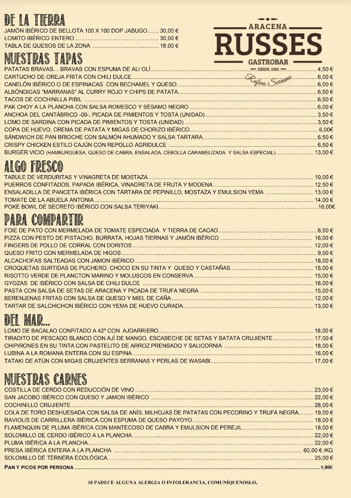 Menu_Restaurante Russes Gastrobar_Aracena_immagine_3
