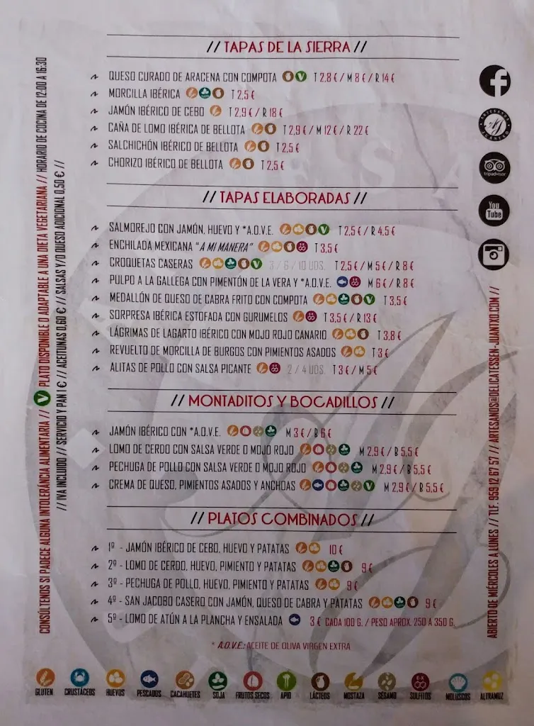 Menu_Restaurante Artesanos Juantxo_Aracena_image_3