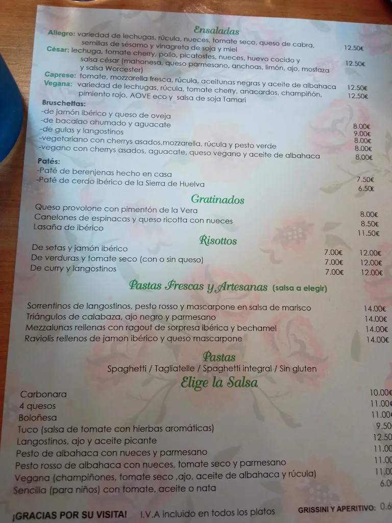Menu_Pizzería Restaurante La Stradina_Aracena_image_4