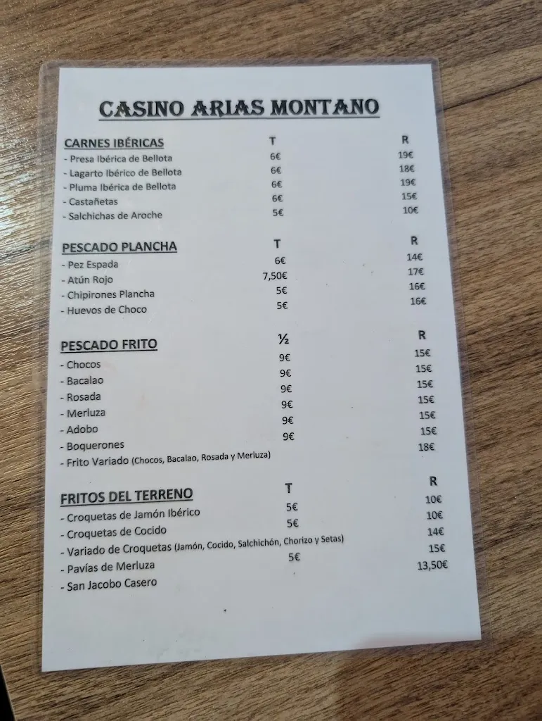 Menu_Restaurante Casino Arias Montano_Aracena_image_1