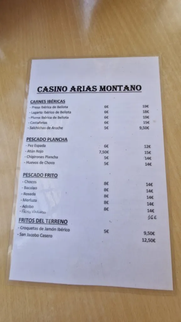 Menu_Restaurante Casino Arias Montano_Aracena_image_2