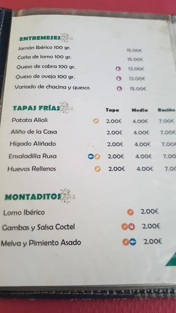 Menu_Bar Restaurante Los Olivos_Aracena_image_4