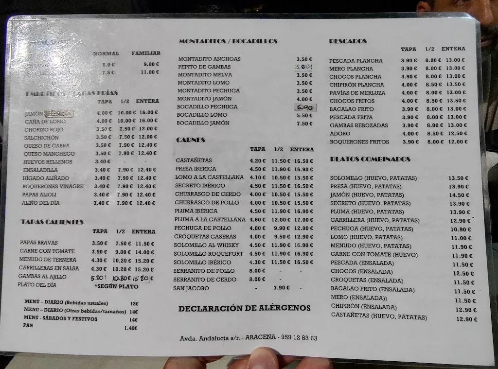 Menu_MESÓN BAR AVENIDA_Aracena_image_1
