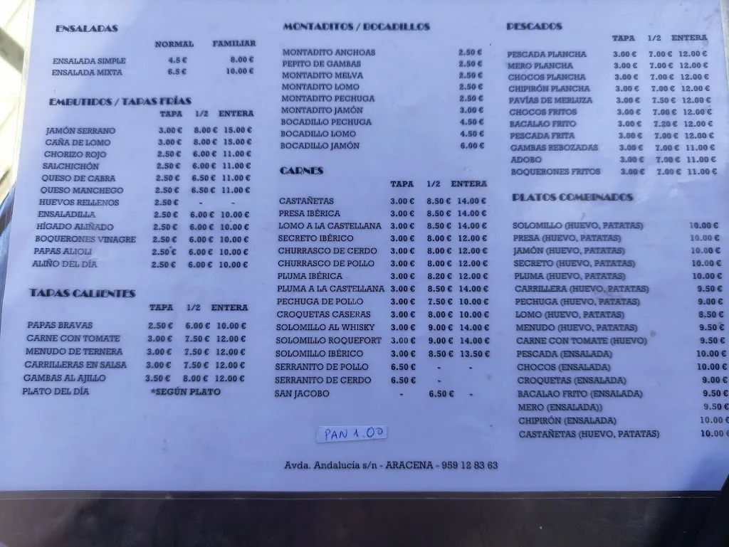 Menu_MESÓN BAR AVENIDA_Aracena_image_3