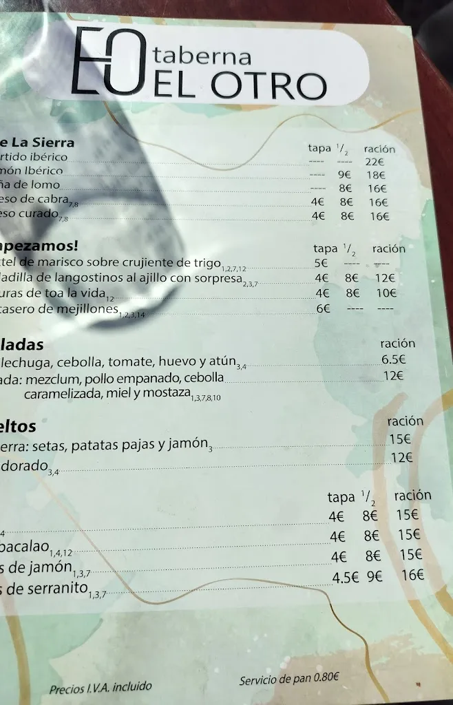 Menu_Restaurante El Otro_Aracena_image_2