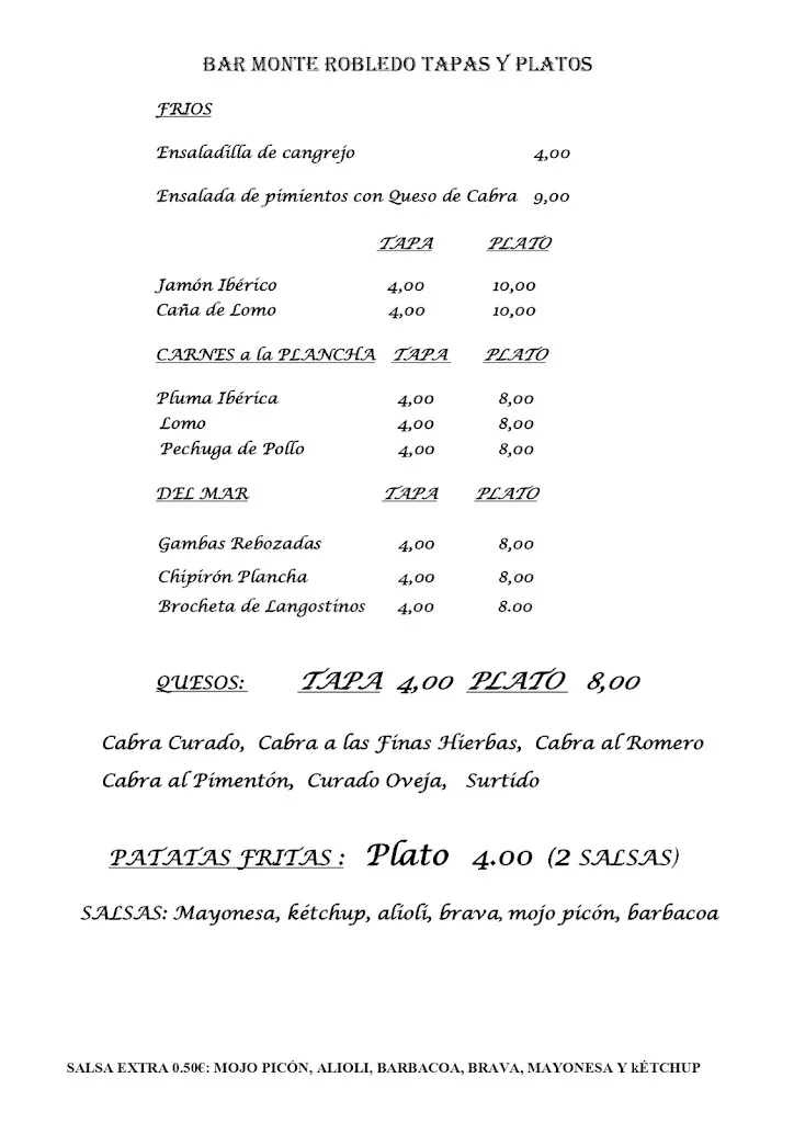 Menu_Bar Monte Robledo_Aracena_image_2