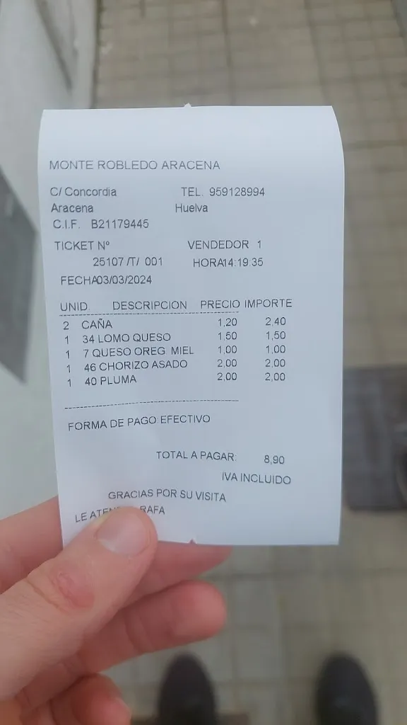 Calvin_Bar Monte Robledo_Aracena_review