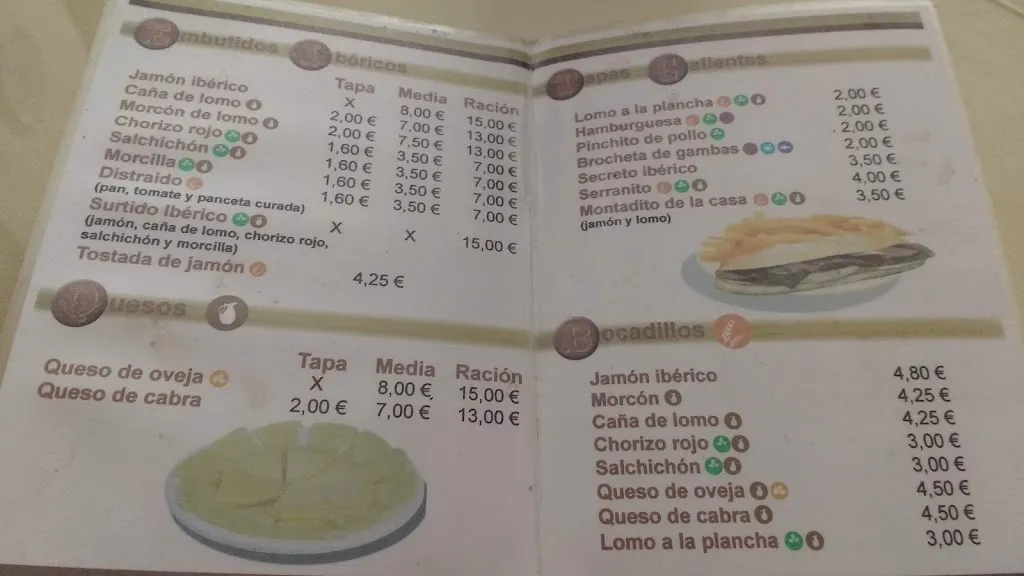 Menu_Mesón Aracena_Aracena_image_1