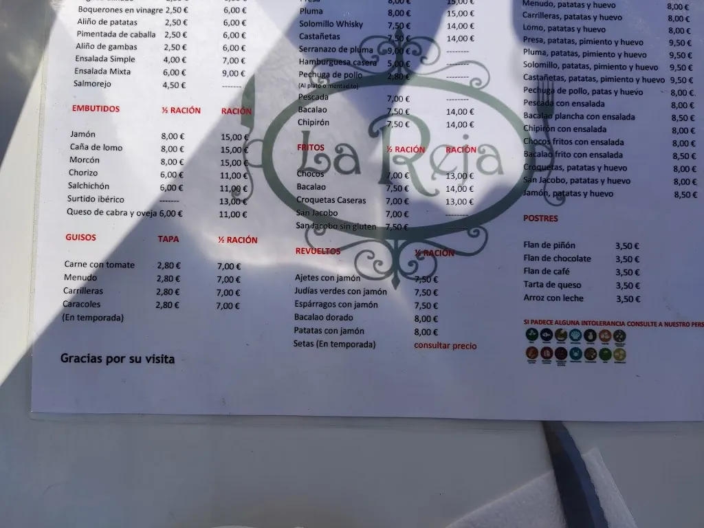 Menu_Bar Cafetería La Reja_Aracena_image_4
