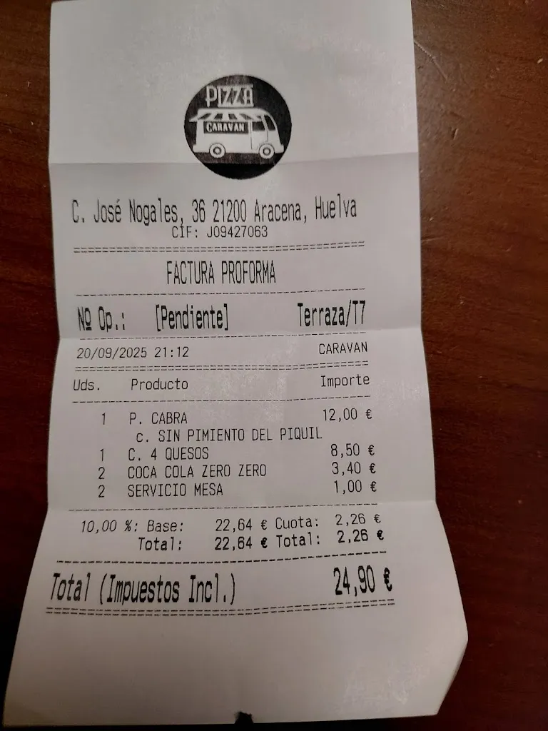 Pedro Galache_Caravan Pizza_Aracena_recensione