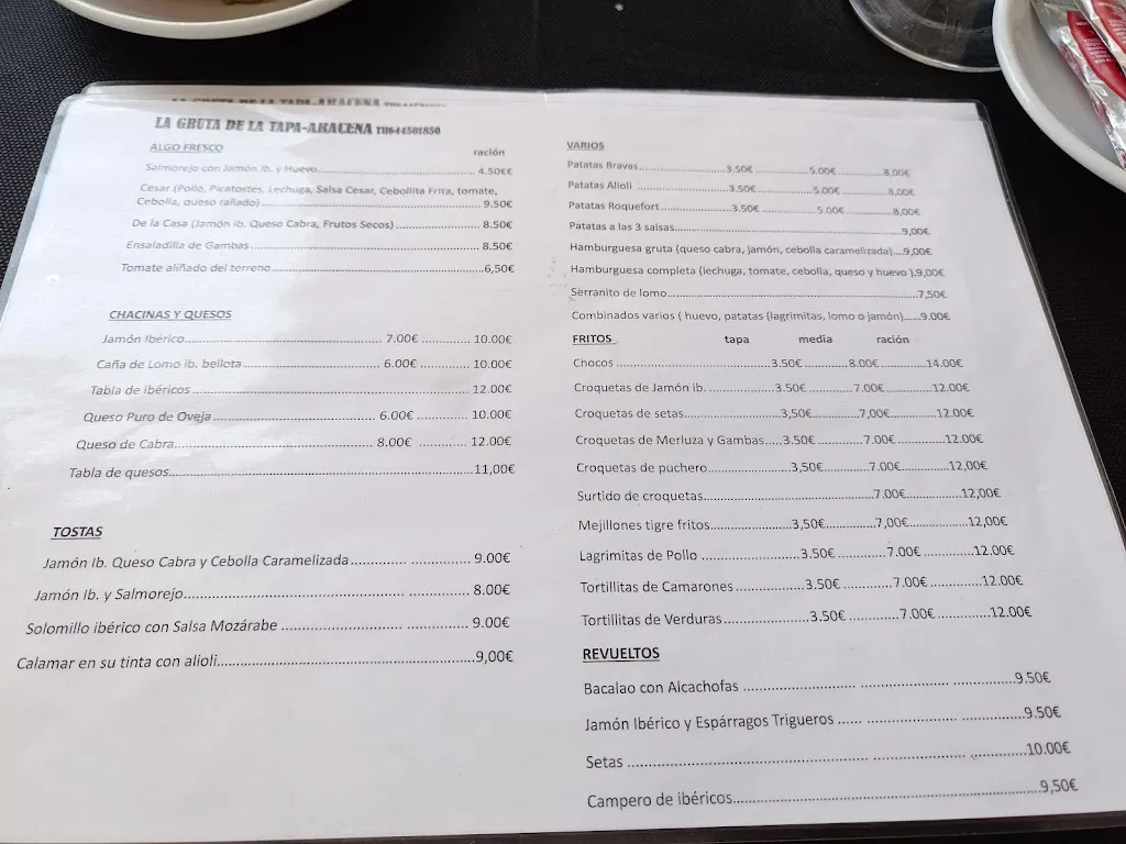 Menu_Restaurante La gruta de la tapa_Aracena_image_3