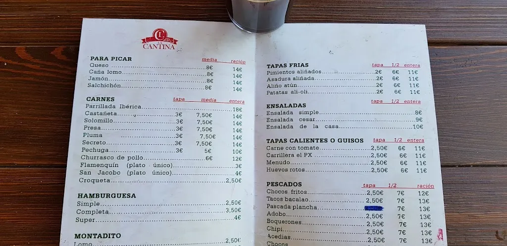 Menu_La Cantina_Aracena_image_1