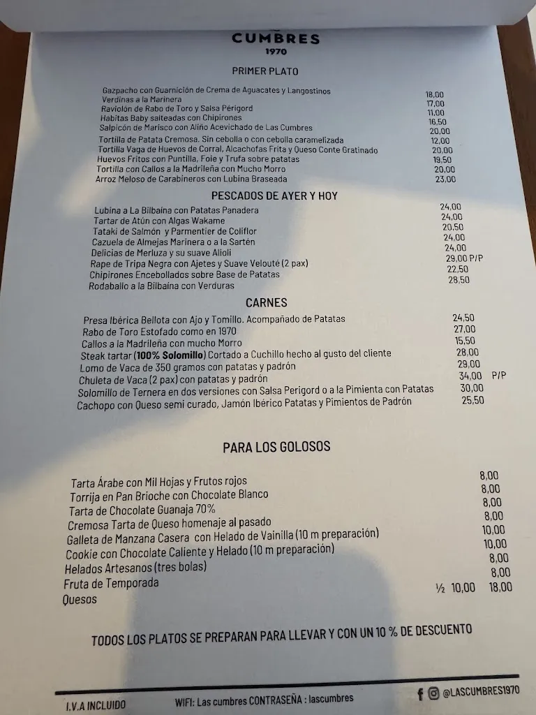 Menu_Taberna Las Cumbres 1970_Cumbres Mayores_image_1