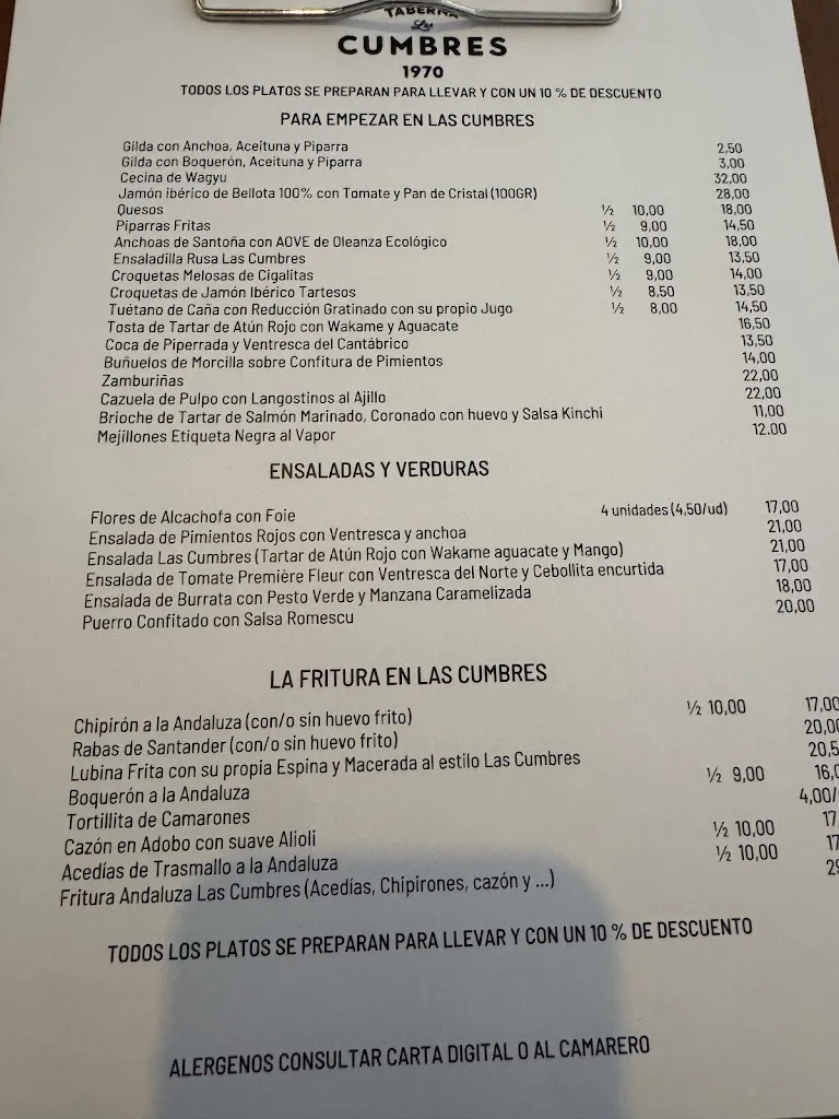 Menu_Taberna Las Cumbres 1970_Cumbres Mayores_image_2
