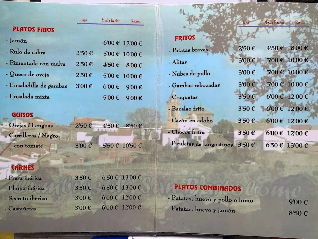 Menu_Bar Perico_Cumbres de San Bartolomé_immagine_1