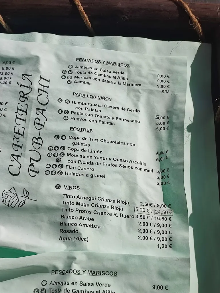 Menu_Restaurante/Pub Pachi_Cumbres de San Bartolomé_image_2