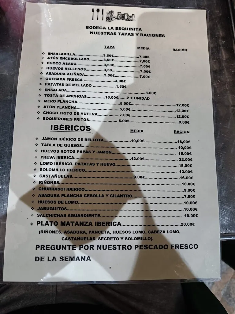 Menu_Bodega La Esquinita_Cortegana_image_1