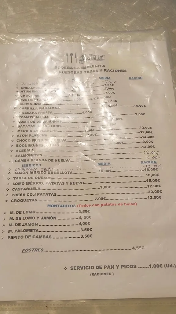 Menu_Bodega La Esquinita_Cortegana_image_2