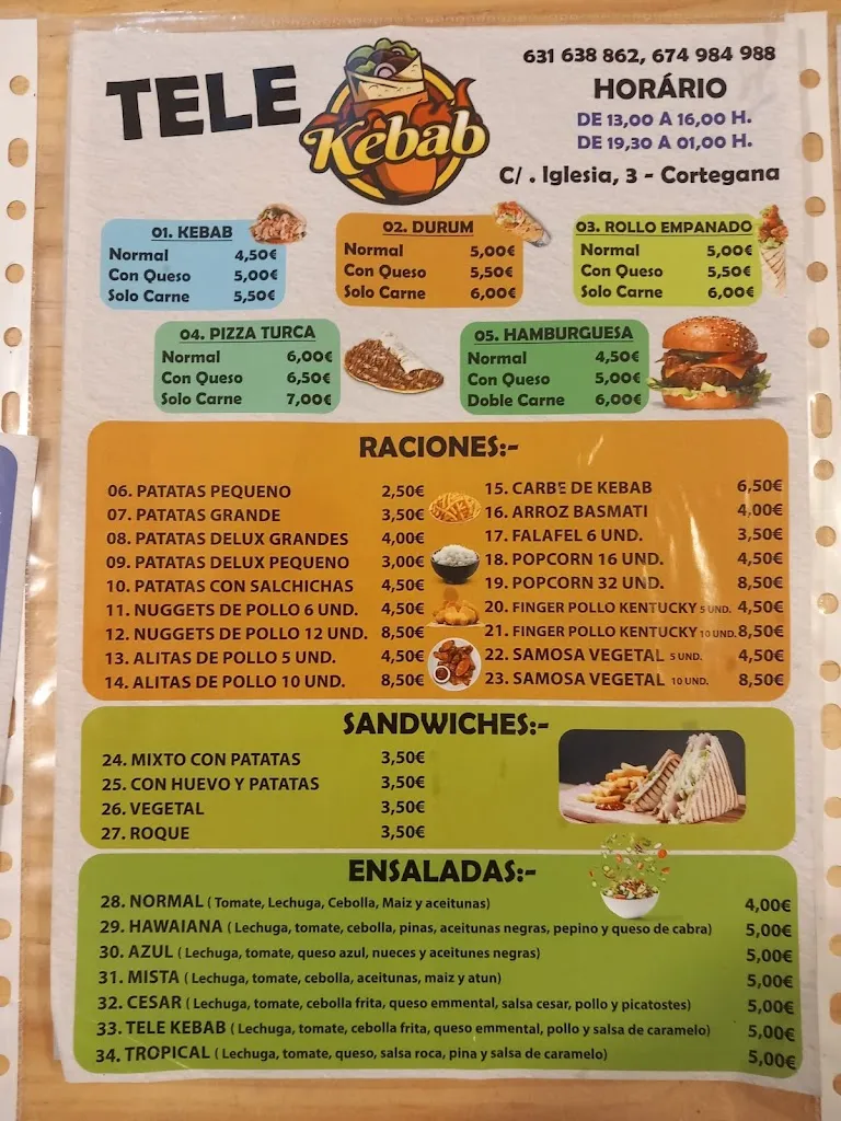Menu_TELE KEBAB_Cortegana_image_2