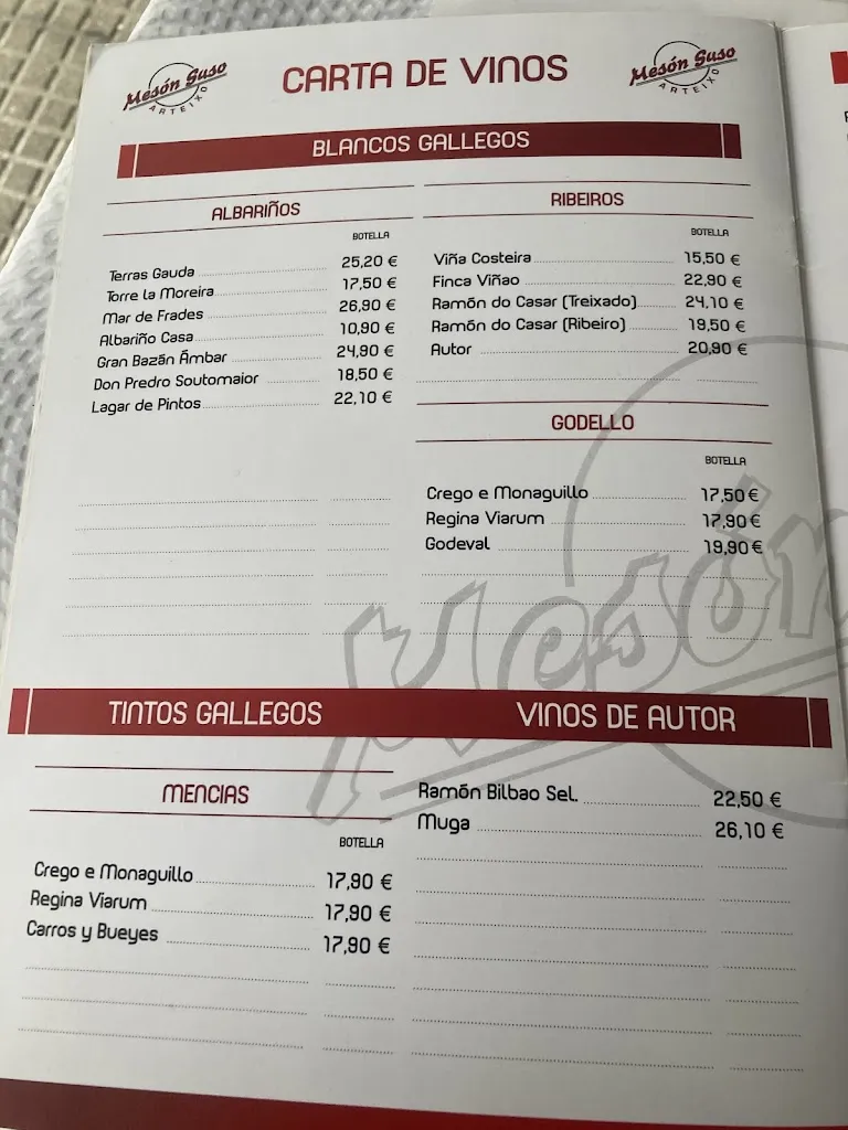 Menu_Mesón Suso_Arteixo_image_1