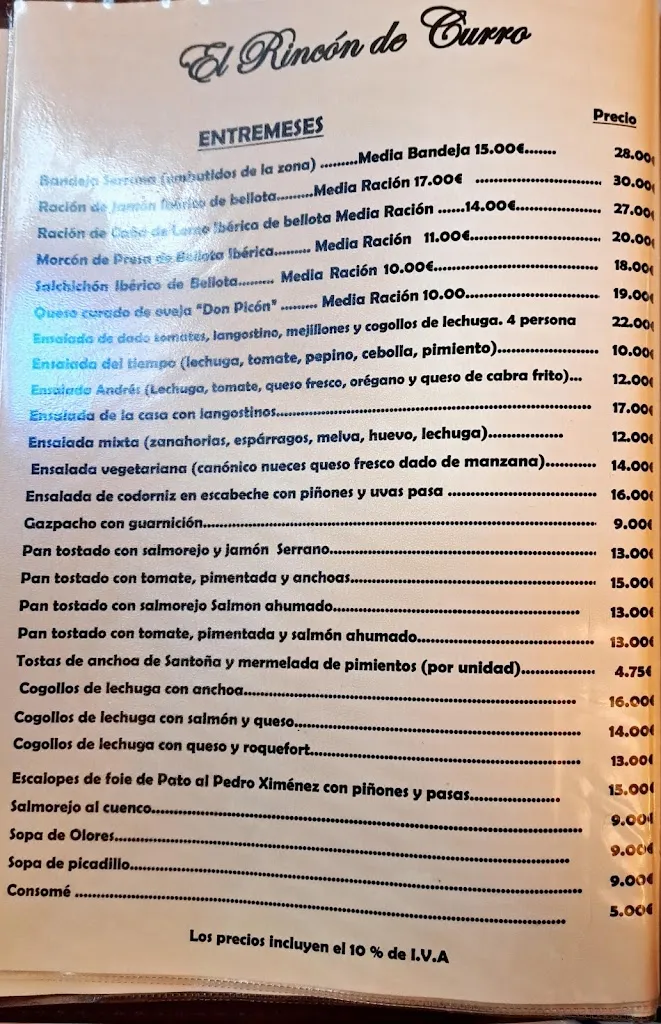 Menu_Rincon De Curro_Cortegana_image_4