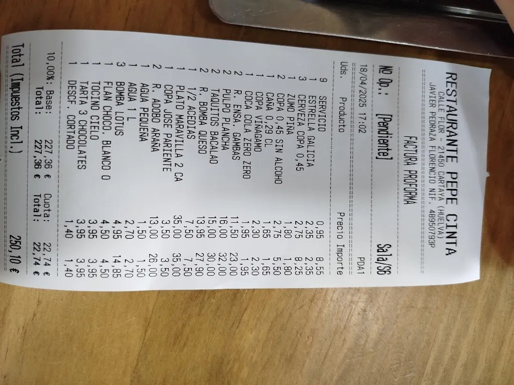 Menu_Pepe Cinta_Cartaya_image_3