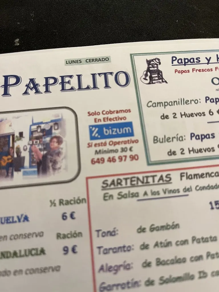 Menu_Jamon y Gambas - El Papelito de Manjares_Cartaya_image_3