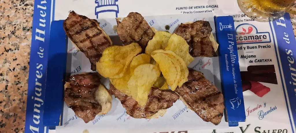 Juan Palau Mari_Jamon y Gambas - El Papelito de Manjares_Cartaya_review