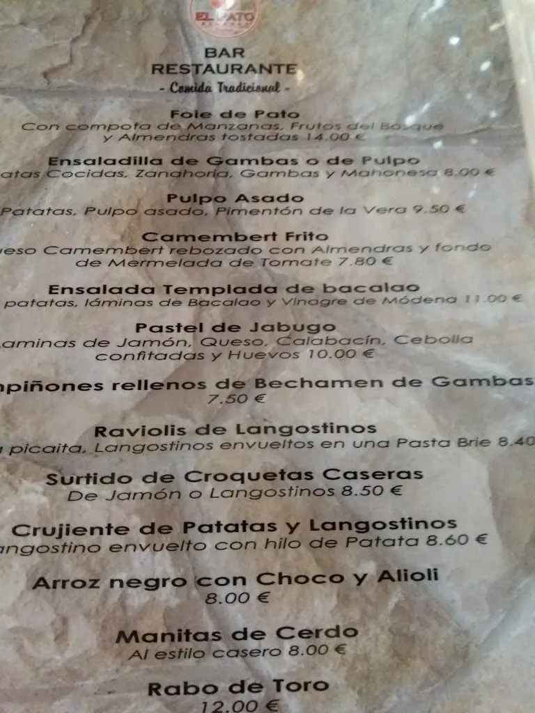 Menu_Bodegón El Pato_Cartaya_image_1