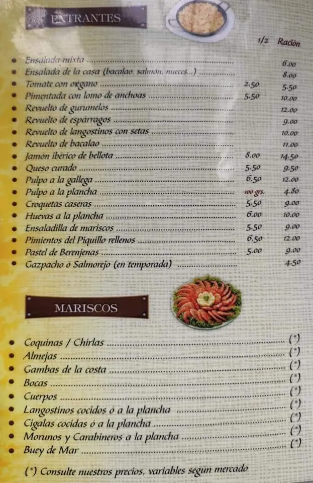 Menü_Bodega La Parada_Cartaya_Bild_2