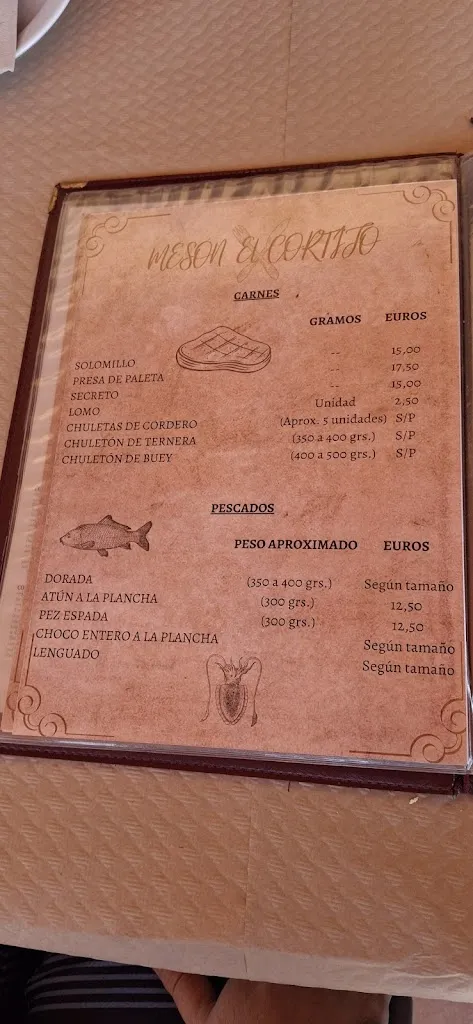 Menu_Mesón El Cortijo_Cartaya_image_1