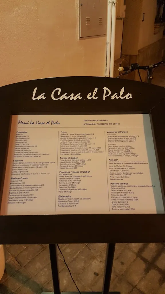 Menu_Restaurante Casa El Palo_Cartaya_immagine_2