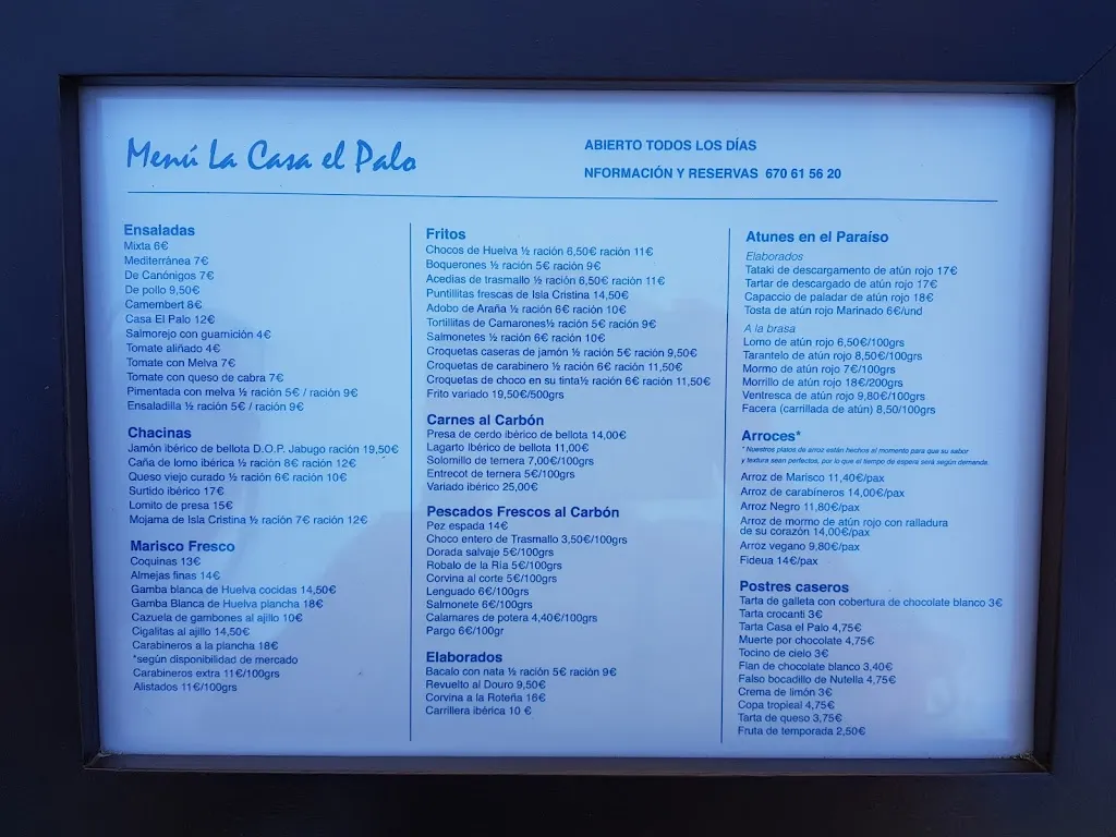 Menu_Restaurante Casa El Palo_Cartaya_immagine_4
