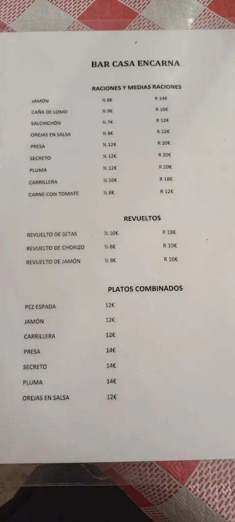 Menu_Bar Avenida Casa Encarna_Galaroza_image_1