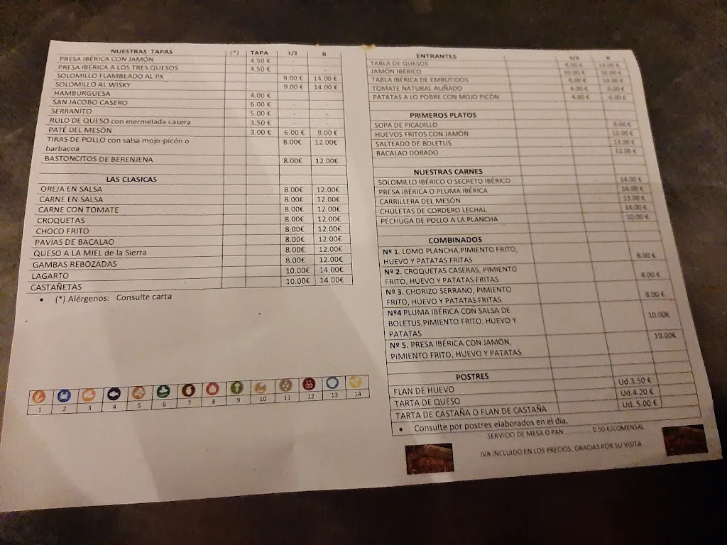 Menu_Restaurante Mesón La Casucha_Galaroza_image_3