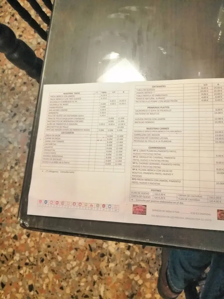 Menu_Restaurante Mesón La Casucha_Galaroza_image_4