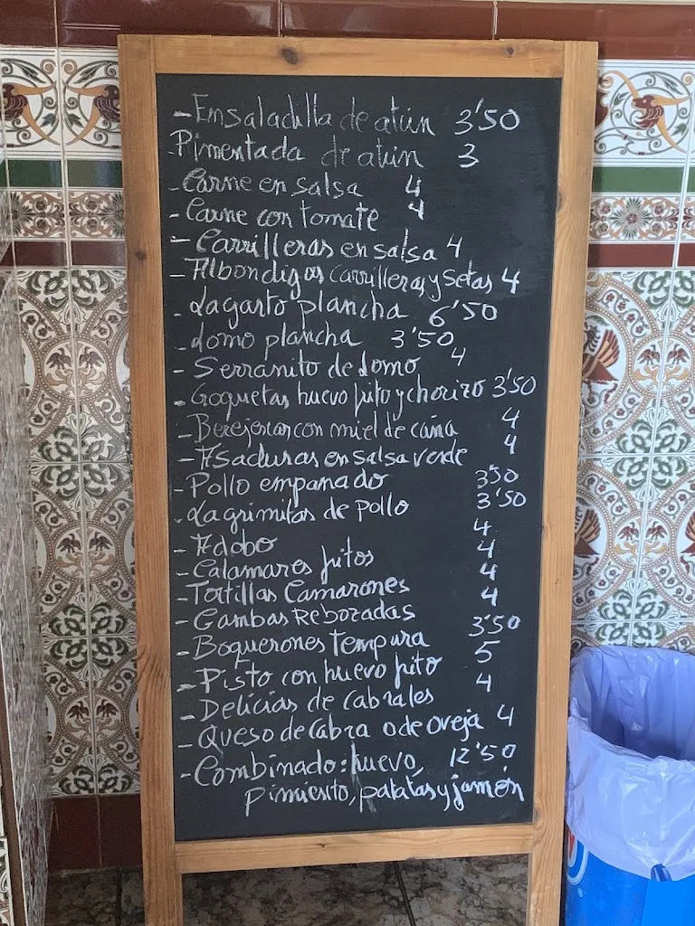 Menu_Bar Manolete_Higuera de la Sierra_image_1