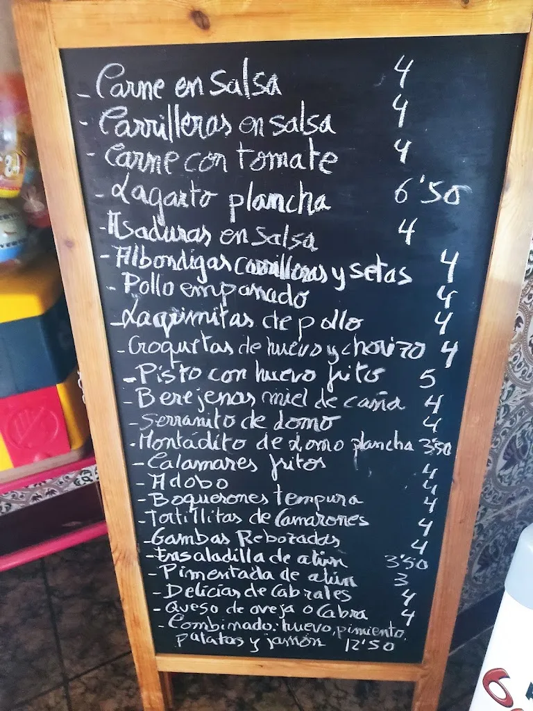 Menu_Bar Manolete_Higuera de la Sierra_image_2