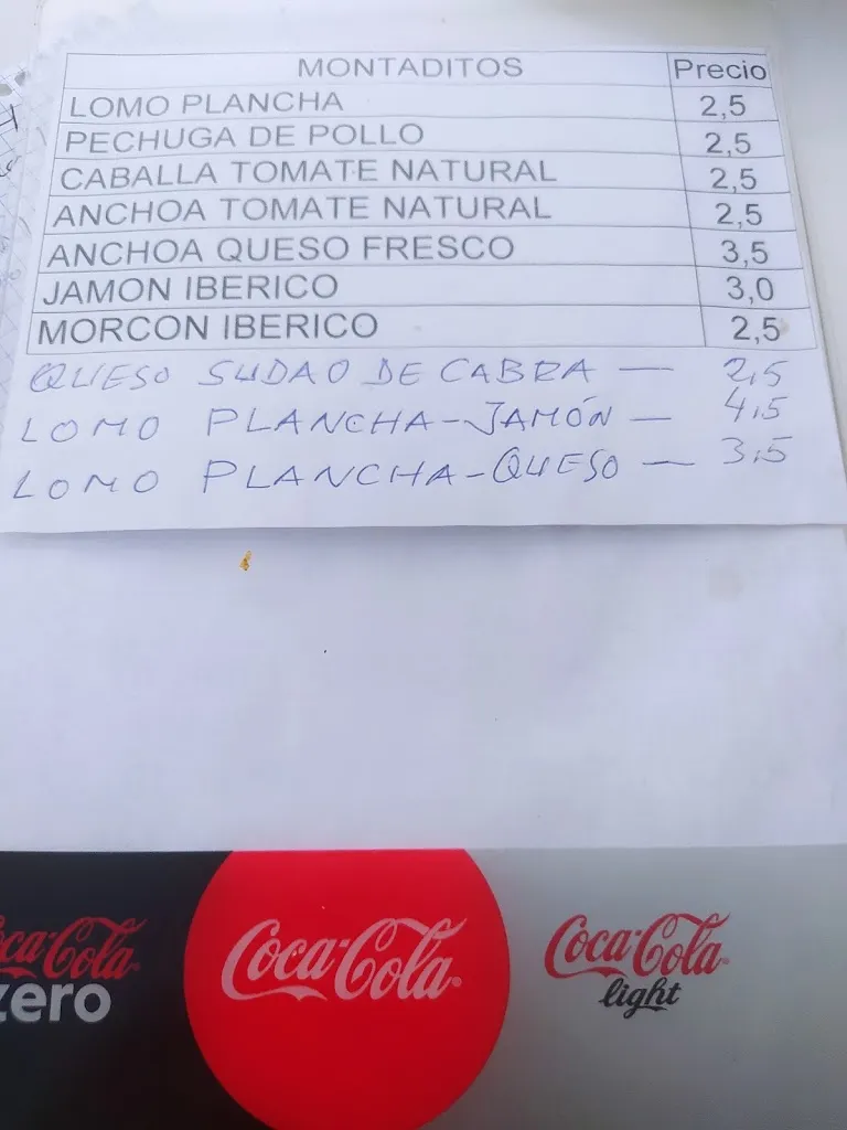 Menu_Bar Pajaritos (Hermanos Ramírez Esteban)_Higuera de la Sierra_image_1