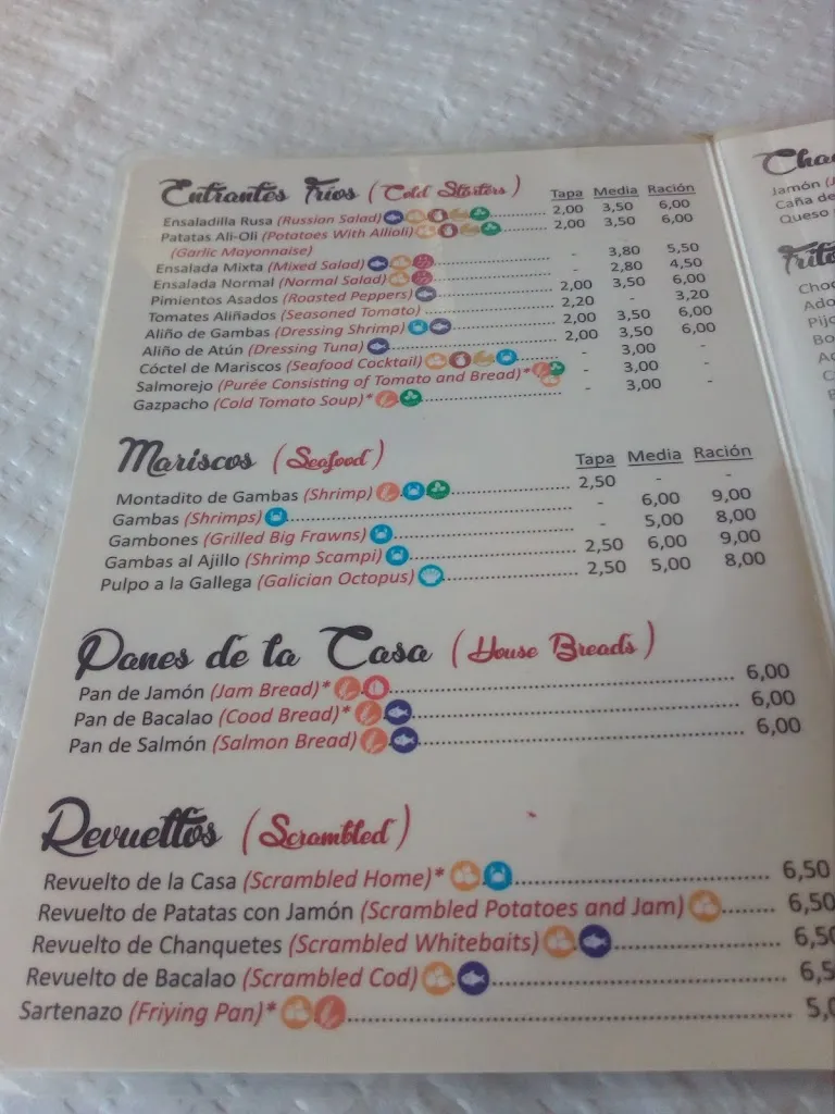 Menu_Bar La Bodeguita_Hinojos_immagine_1