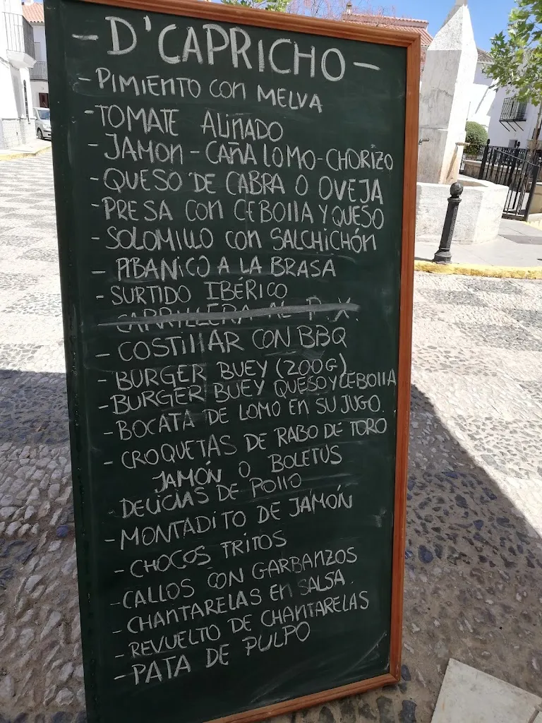 Menu_Bar Restaurante D´Capricho_Marines Los_image_2