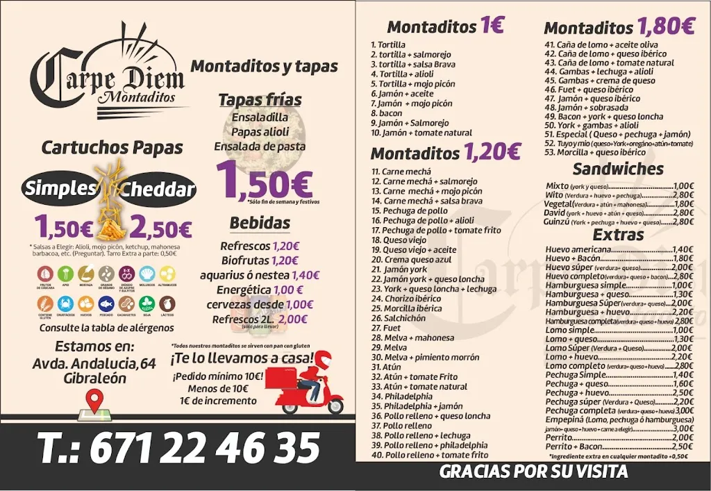 Menu_Bar Carpe Diem_Gibraleón_image_1