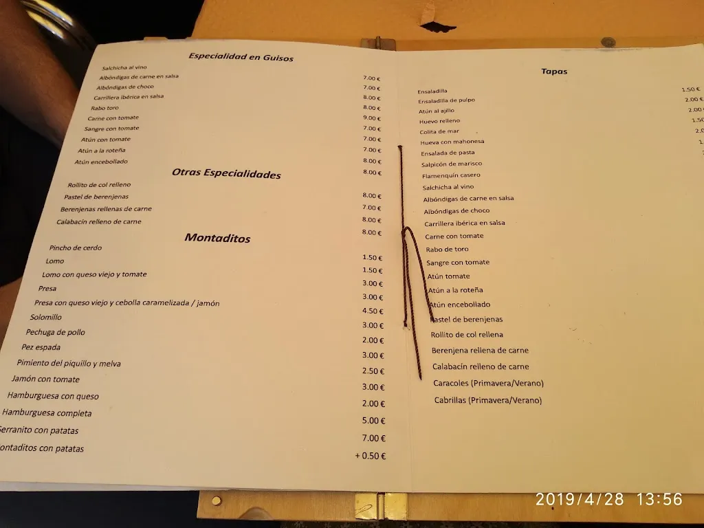 Menu_TABERNA GAZPACHO_Gibraleón_image_4