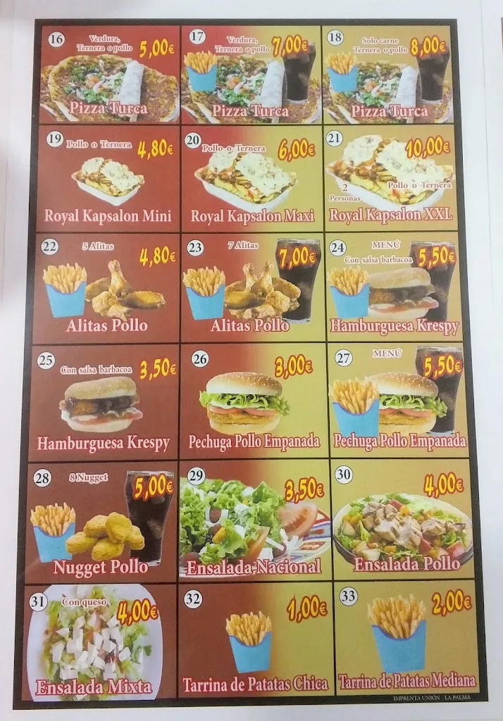 Menu_Royal Kebab Pizzeria_Lucena del Puerto_image_2